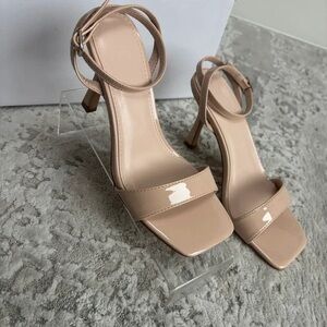 Elegant Nude Strappy Heels